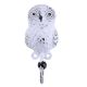 Antique White Owl Iron Hook